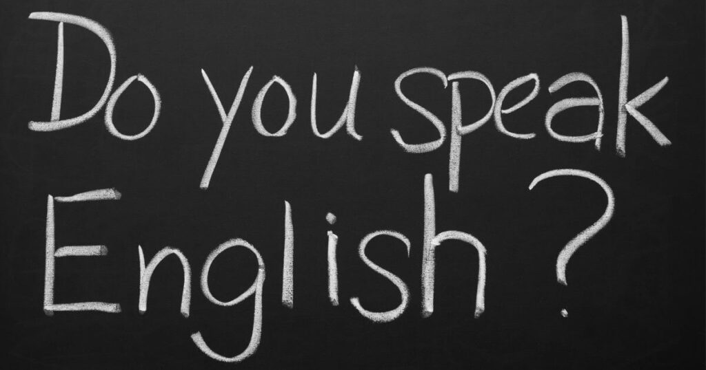 Do you speak in English?