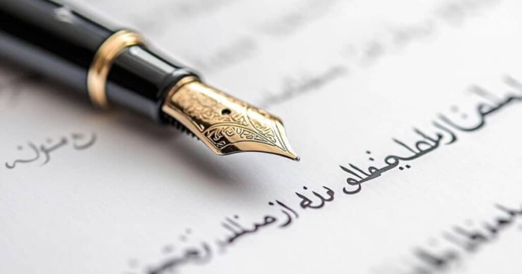 Legal and official Document in Arabic Language